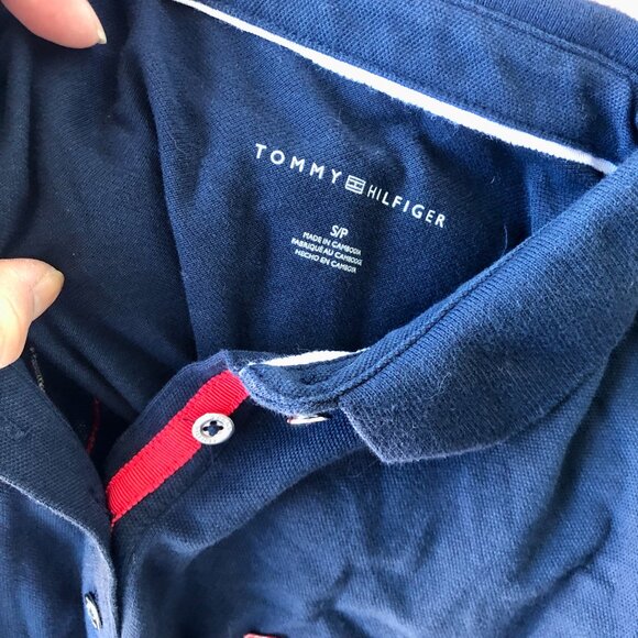 Tommy Hilfiger 1985 Collection Polo Dress Navy/Red Heritage Y2K Size Small - Picture 5 of 5